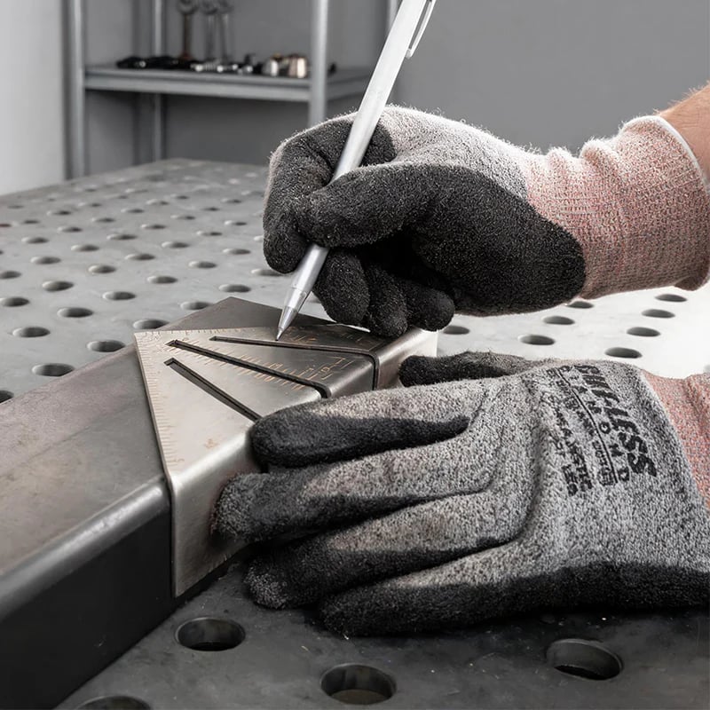 Heavy duty metalworking miter square