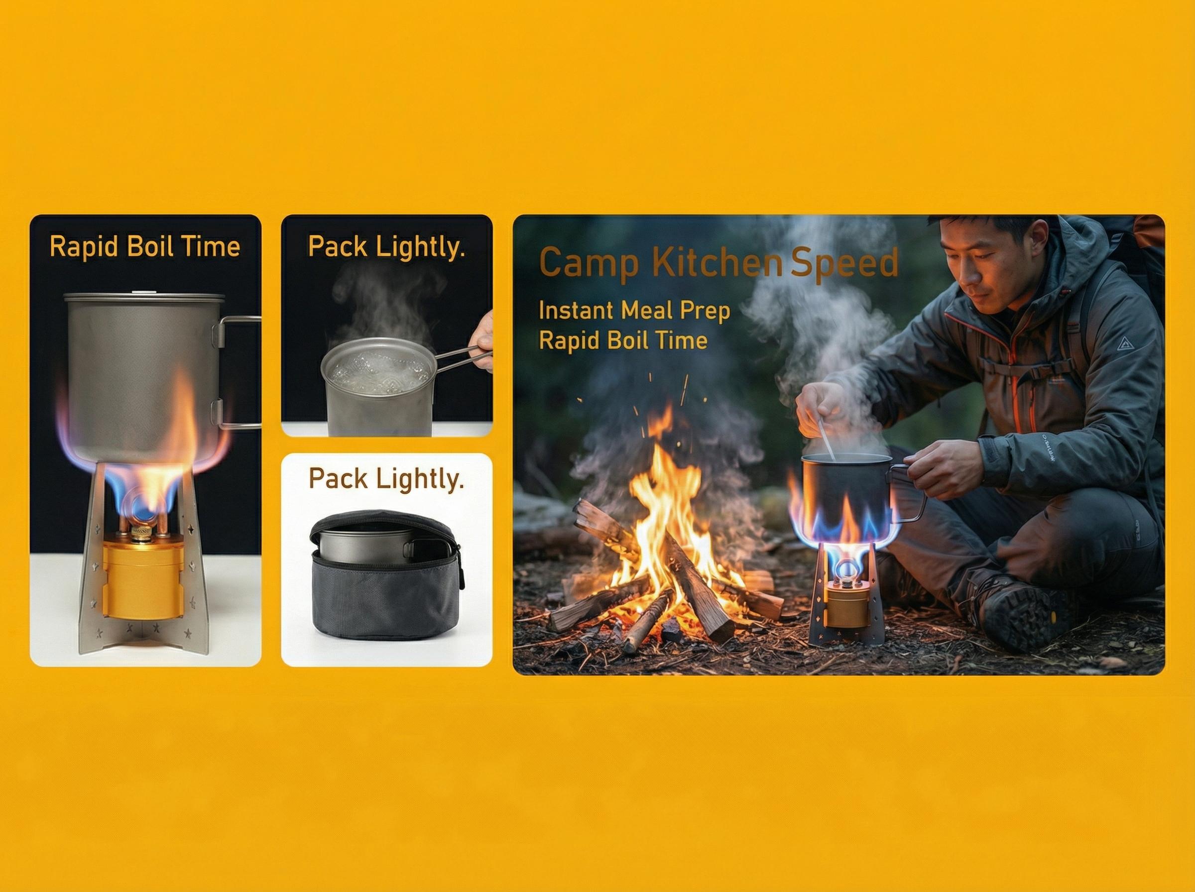 Self-Pressurized Alcohol Stove, Lightweight Aluminum & Copper Burner for Hiking & Survival Camping, High-Efficiency Cooking with Windproof Stand, Camping Accessories, Copper Tube, Compact And Portable, Aluminium, Camping Equipment, Portable Kitchen Self-Pressurized Alcohol Stove, Lightweight Aluminum & Copper Burner for Hiking & Survival Camping, High-Efficiency Cooking with Windproof Stand, Camping Accessories, Copper Tube, Compact And Portable, Aluminium, Camping Equipment, Portable Kitchen