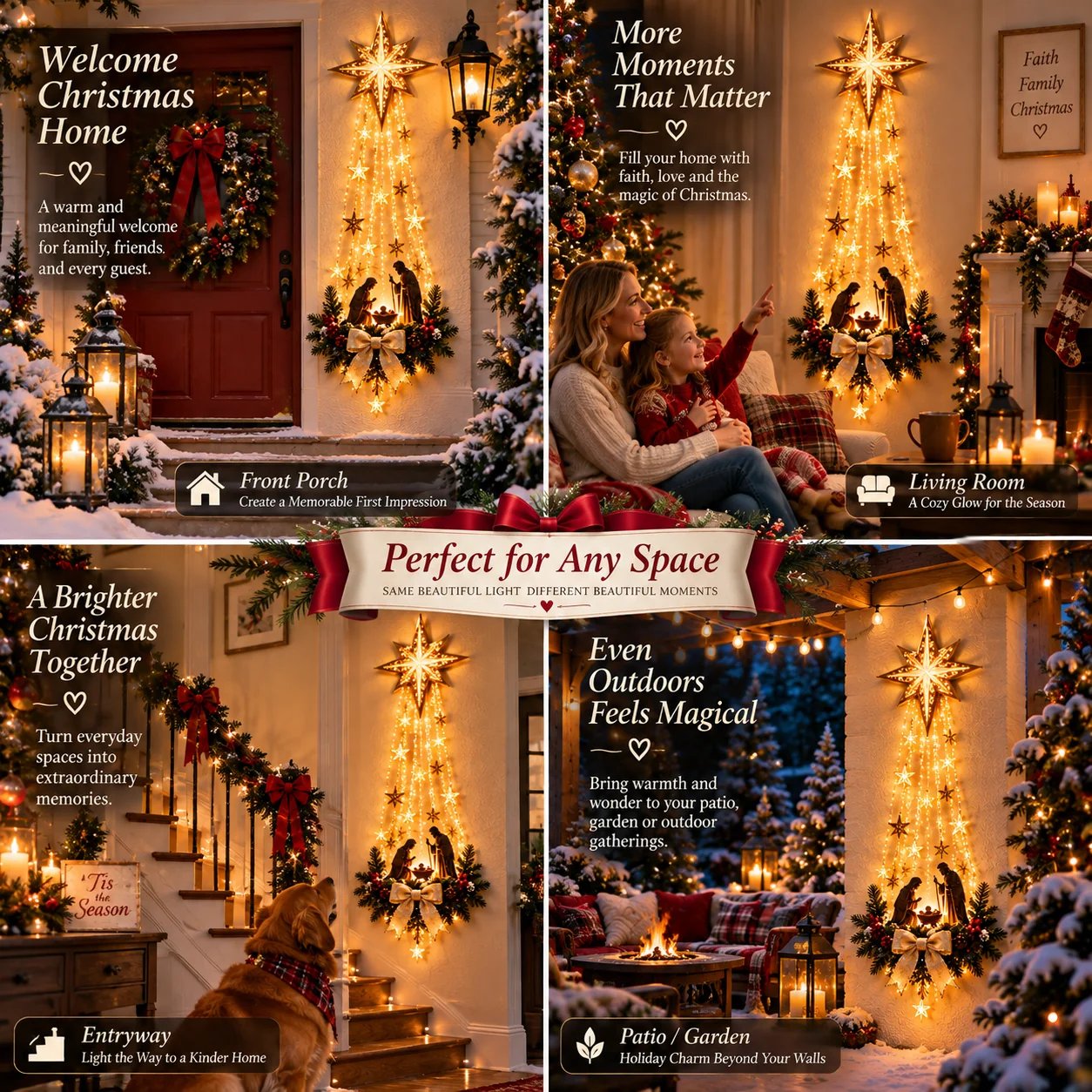 Bethlehem Star different display locations
