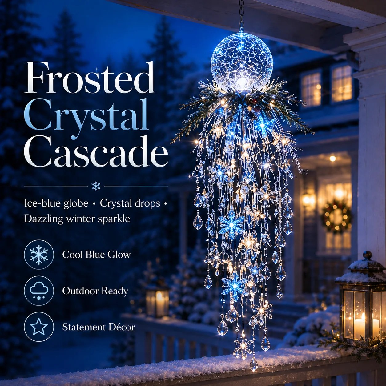 Snowflake Christmas hanging light style