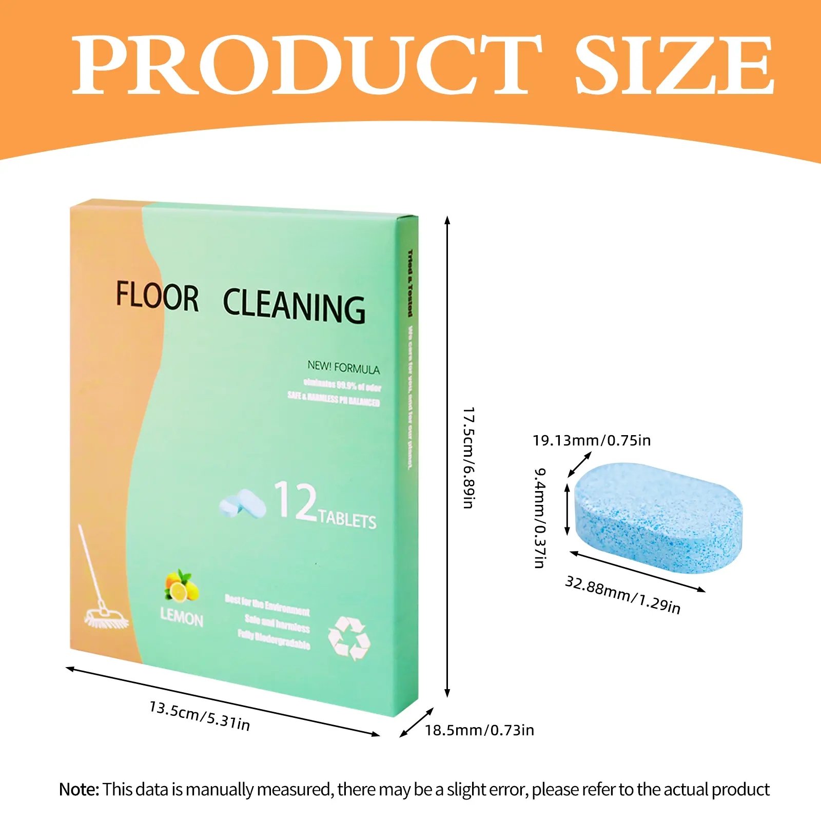 Product dimensions