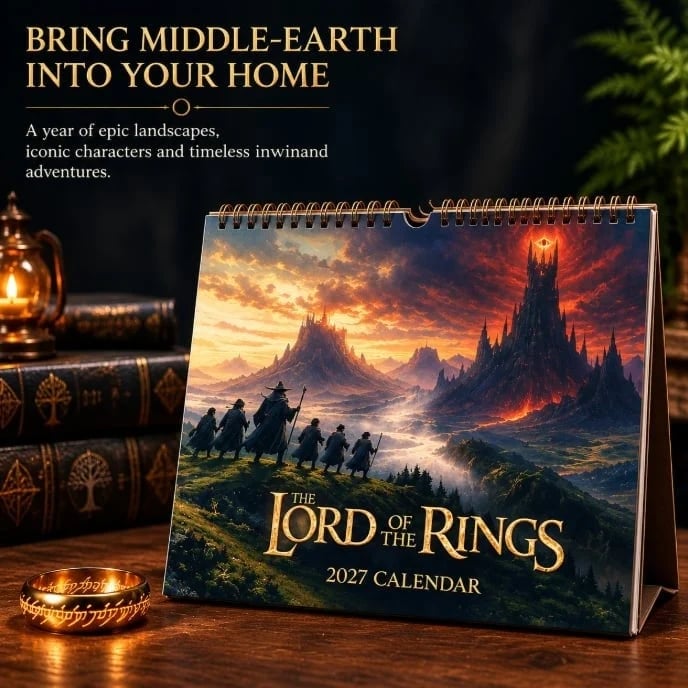 Fantasy calendar home decor display